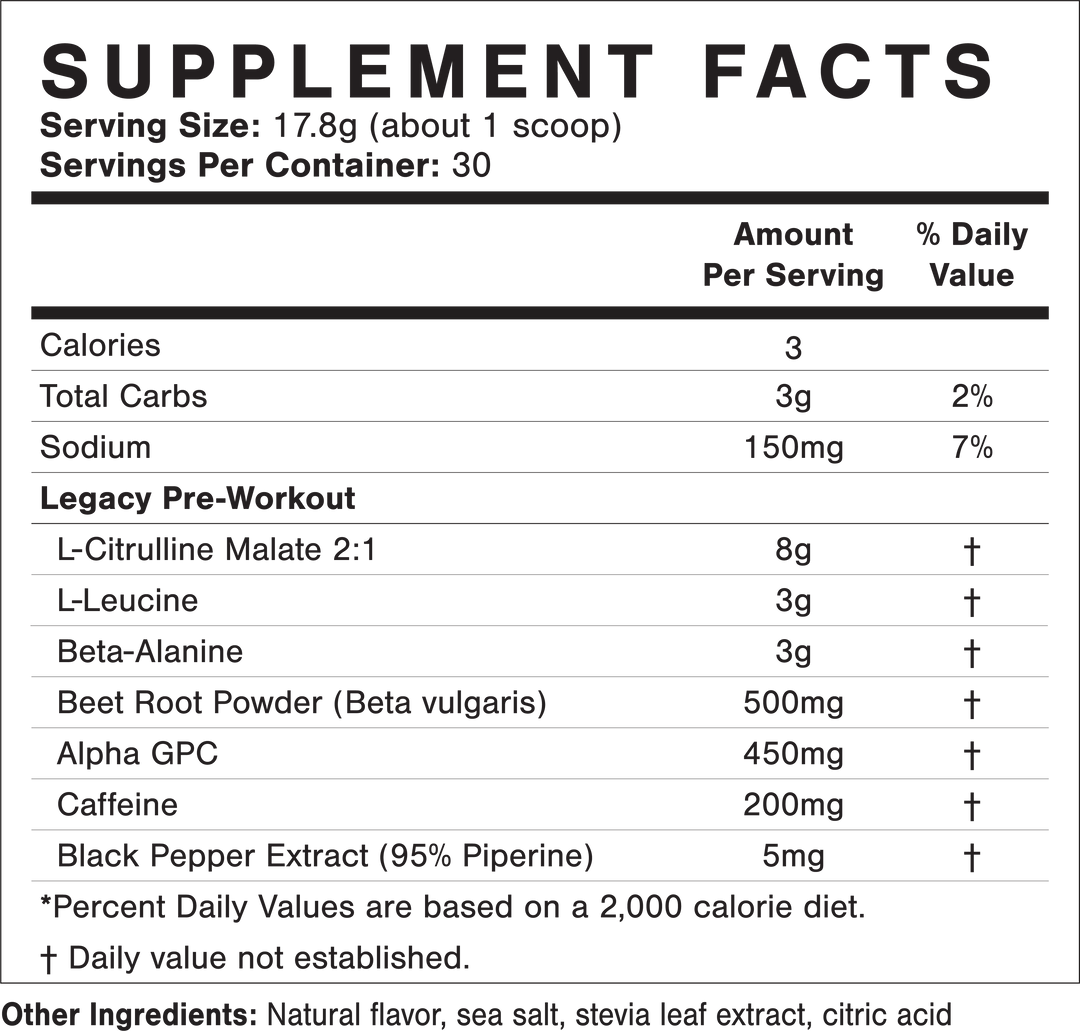 Legacy Pre-Workout – Legacy Performance