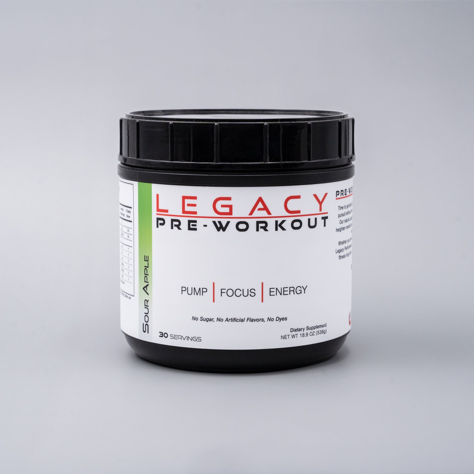 Legacy Pre-Workout | 30 Servings | Natural Energy – Legacy Performance